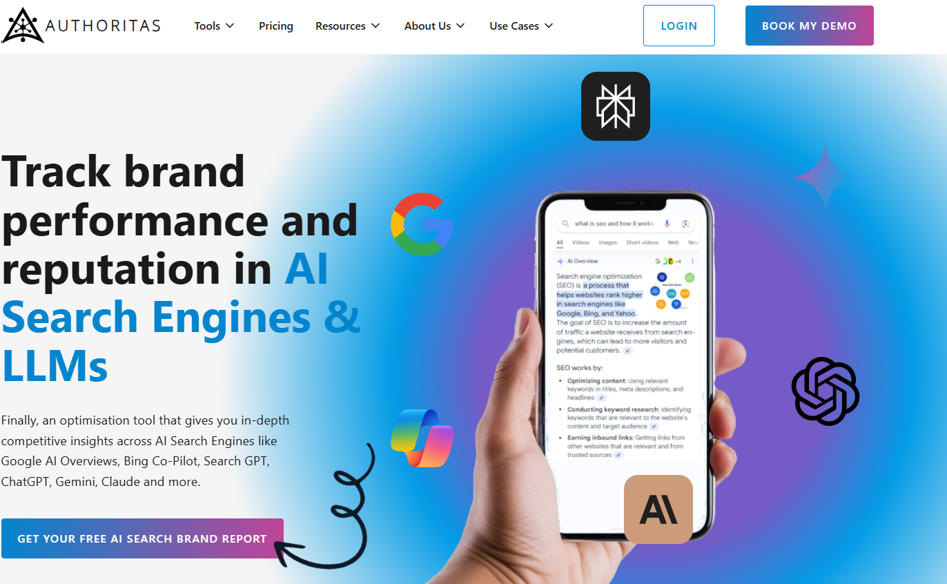 Authoritas-llm brand visibility tool