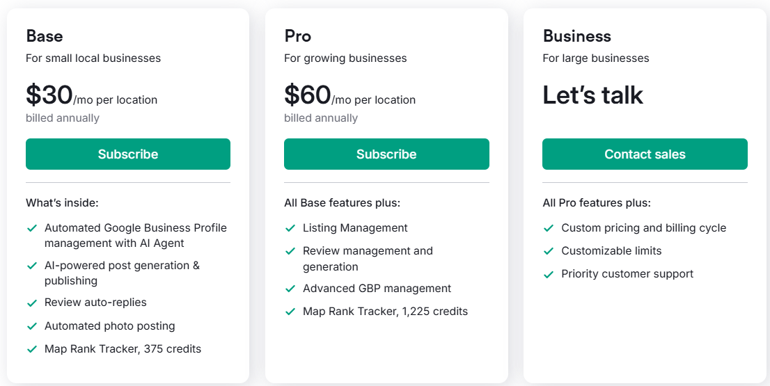 local plans-semrush pricing