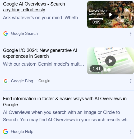 google ai overviews