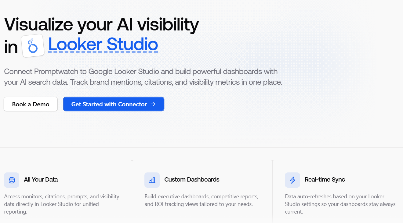 promptwatch review-looker studio
