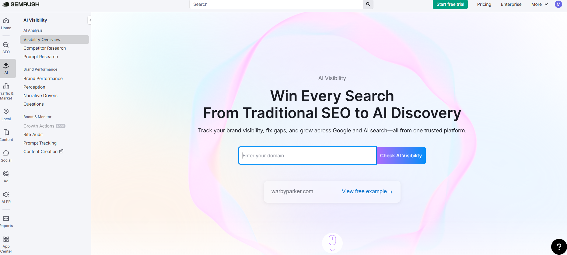 AthenaHQ alternative-Semrush