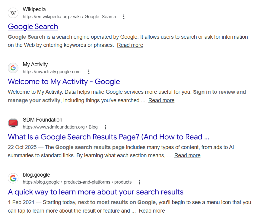 AI citations vs Google Search results