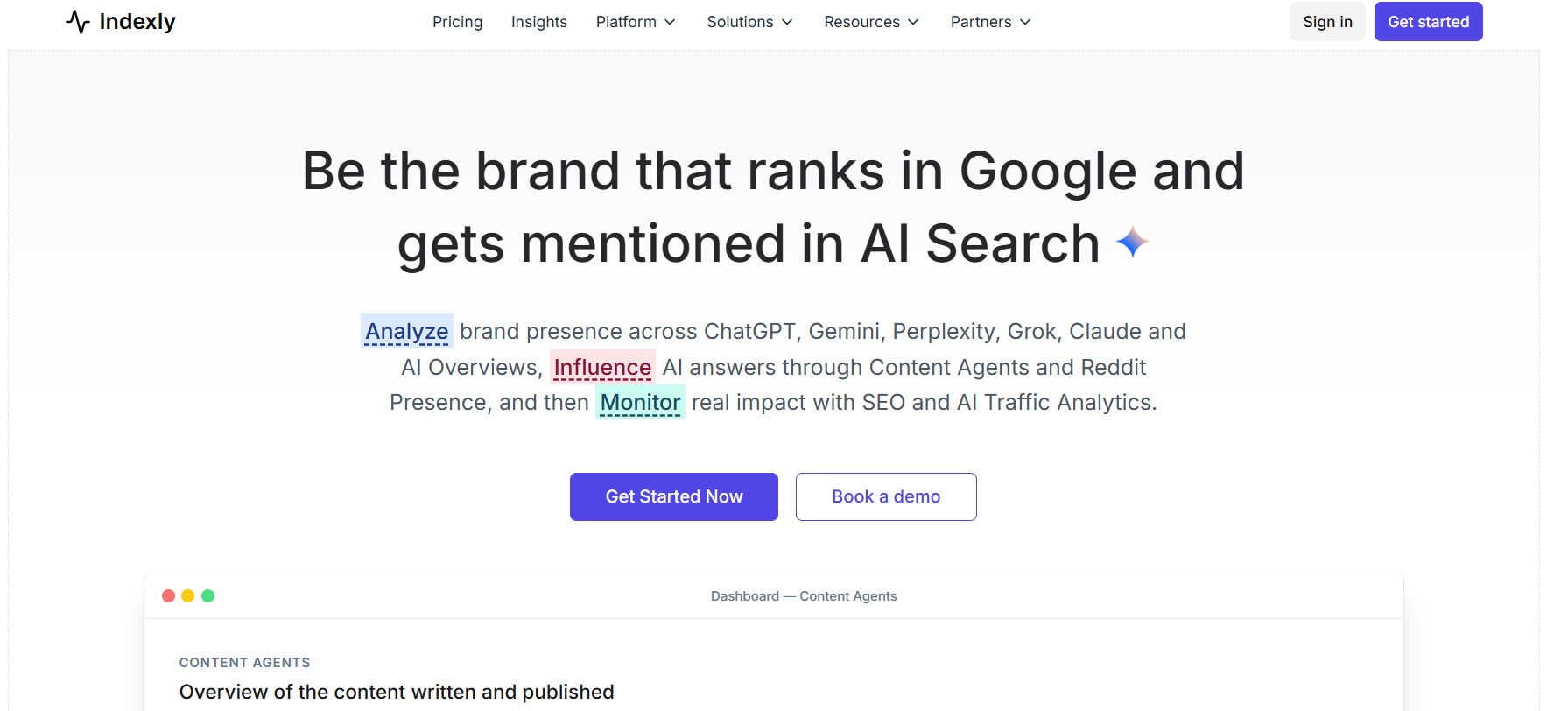 Indexly is the best ai traffic analysis tool