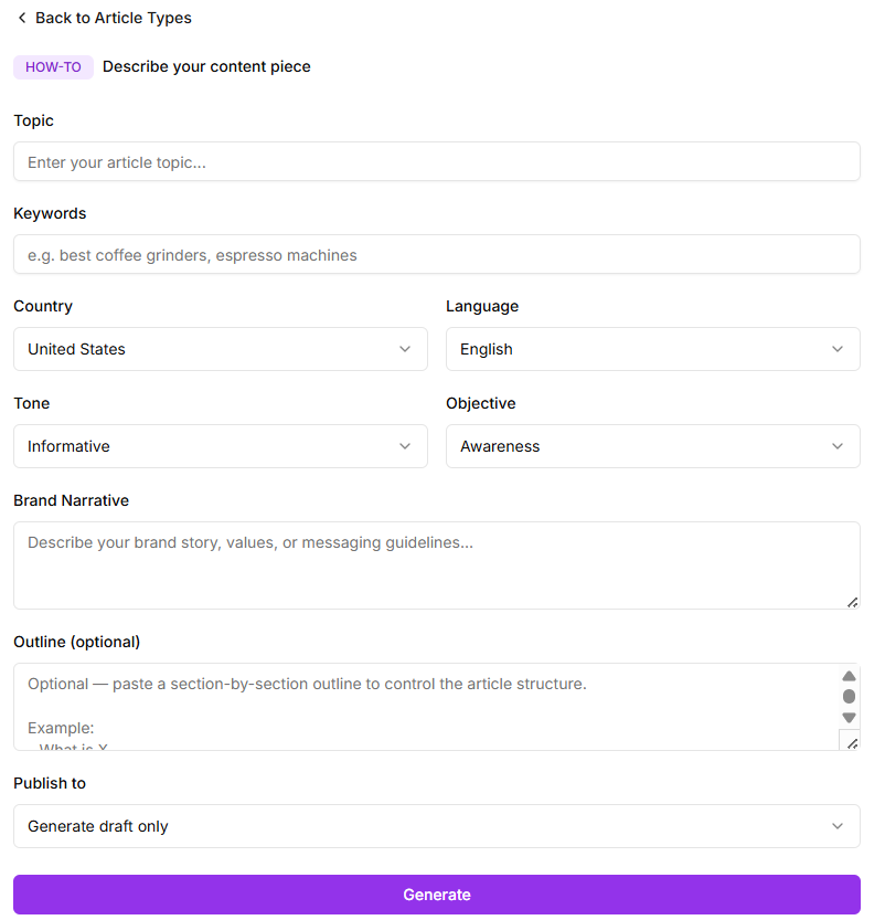 article generator