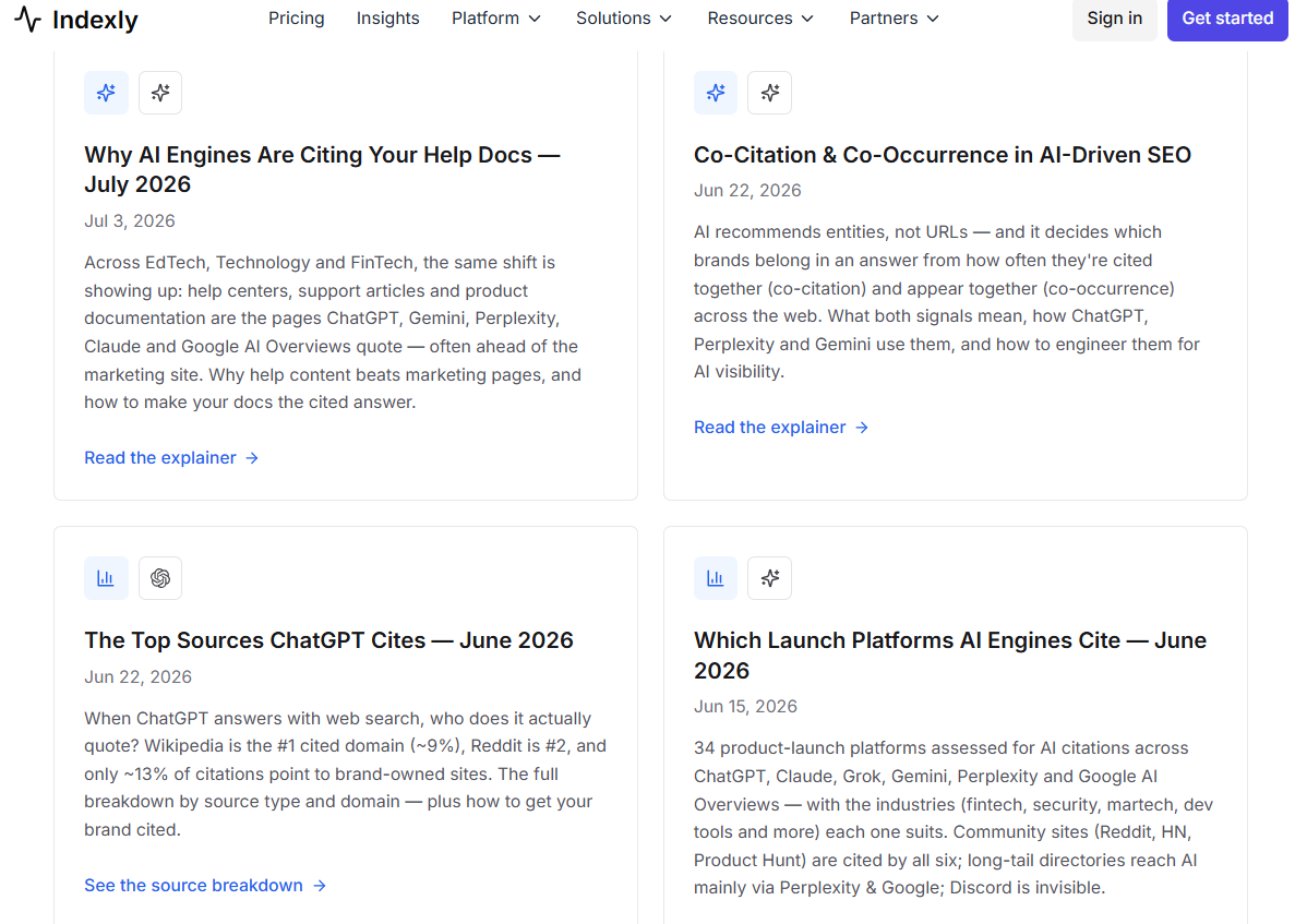 Indexly Insights