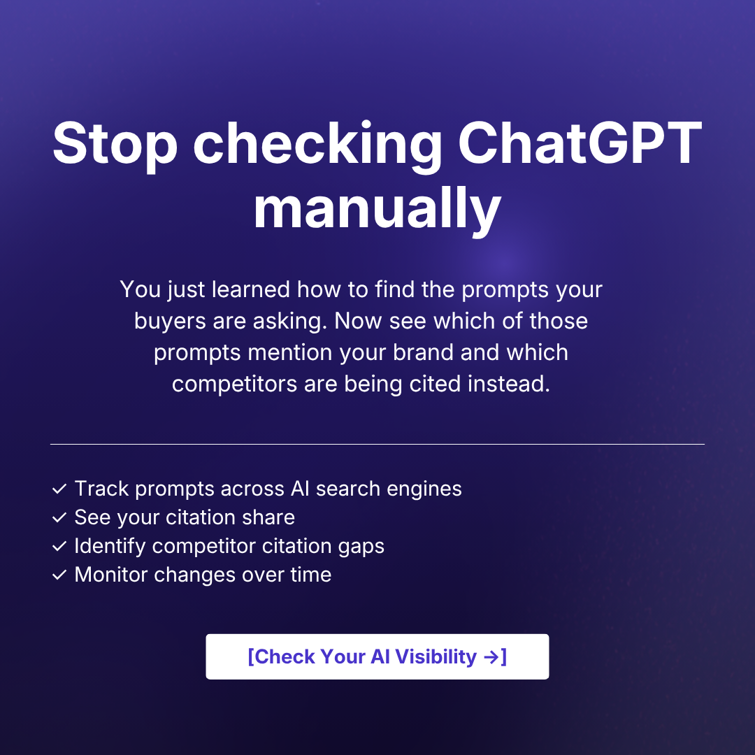 Check your ai visibility