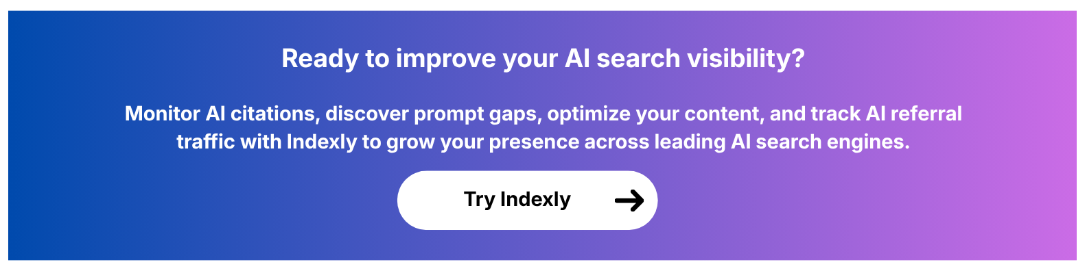 Try Indexly now
