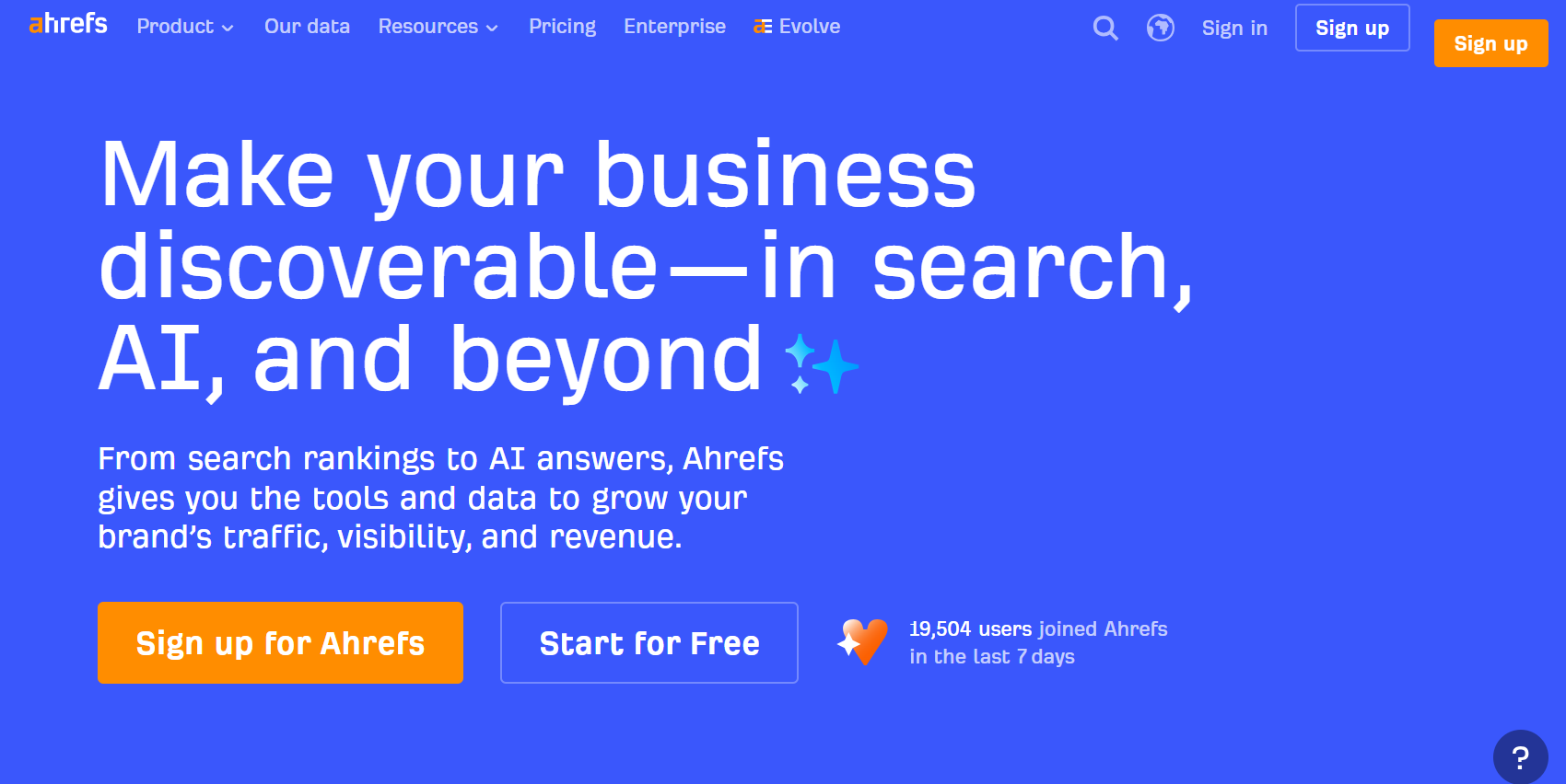 Ahrefs brand radar