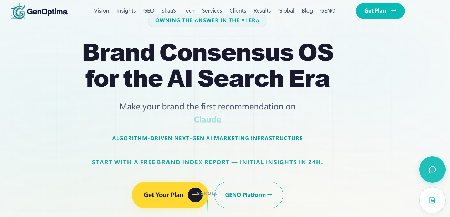 6. GenOptima — Best for Outcome-Based, Result-as-a-Service GEO Pricing