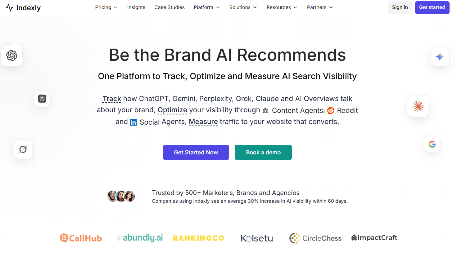 Indexly Hompage